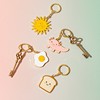 Bread Enamel Keyring